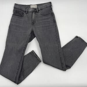 EVERLANE Jeans Authentic Stretch Mid Rise Women Size 28 Ankle Skinny Grey Denim